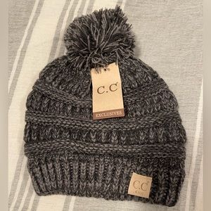 C.C Kids' Cute Warm and Comfy Pom Pom Children's Knit Ski Beanie Hat NWT